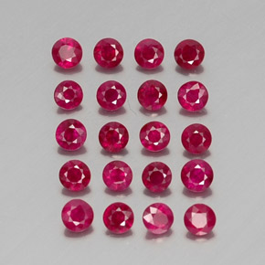 Achetez naturel ct rouge rubis gems, coupe roude, en provenance myanmar (birmanie) chez gemselect. en stock, livraison internationale!
