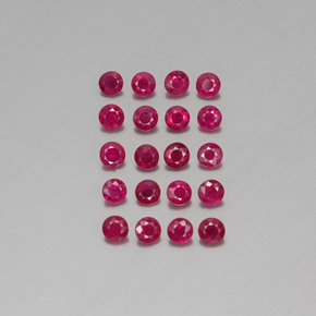 Achetez naturel ct rouge rubis gems, coupe roude, en provenance myanmar (birmanie) chez gemselect. en stock, livraison internationale!
