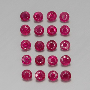 Achetez naturel ct rouge rubis gems, coupe roude, en provenance myanmar (birmanie) chez gemselect. en stock, livraison internationale!