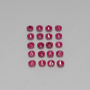 Achetez naturel ct rouge rubis gems, coupe roude, en provenance myanmar (birmanie) chez gemselect. en stock, livraison internationale!