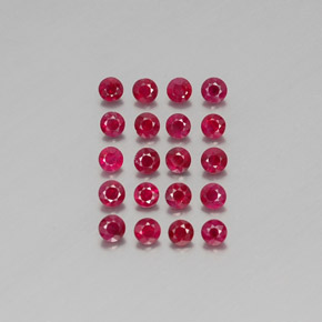 Achetez naturel ct rouge rubis gems, coupe roude, en provenance myanmar (birmanie) chez gemselect. en stock, livraison internationale!