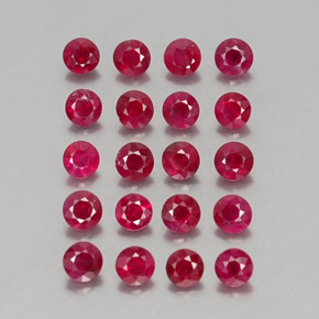 Achetez naturel ct rouge rubis gems, coupe roude, en provenance myanmar (birmanie) chez gemselect. en stock, livraison internationale!