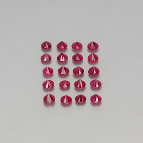 Achetez naturel ct rouge rubis gems, coupe roude, en provenance myanmar (birmanie) chez gemselect. en stock, livraison internationale!