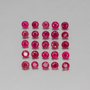 Achetez naturel ct rouge rubis gems, coupe roude, en provenance myanmar (birmanie) chez gemselect. en stock, livraison internationale!