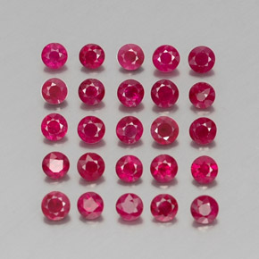 Achetez naturel ct rouge rubis gems, coupe roude, en provenance myanmar (birmanie) chez gemselect. en stock, livraison internationale!