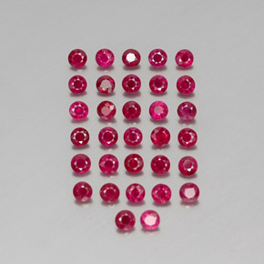 Achetez naturel ct rouge rubis gems, coupe roude, en provenance myanmar (birmanie) chez gemselect. en stock, livraison internationale!
