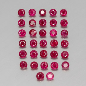 Achetez naturel ct rouge rubis gems, coupe roude, en provenance myanmar (birmanie) chez gemselect. en stock, livraison internationale!
