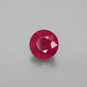 Rubis rouge naturelle coupe roude, 1,94 ct, VS-SI