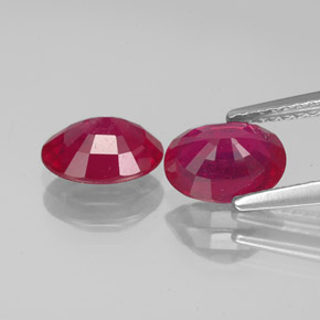 Achetez naturel ct rouge rubis gems, coupe ovale, en provenance madagascar chez gemselect. en stock, livraison internationale!
