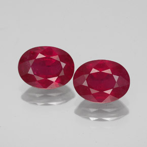 Achetez naturel ct rouge rubis gems, coupe ovale, en provenance madagascar chez gemselect. en stock, livraison internationale!