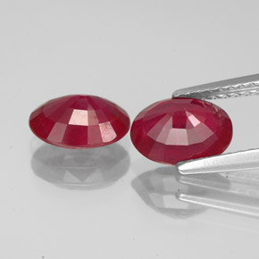 Achetez naturel ct rouge rubis gems, coupe ovale, en provenance madagascar chez gemselect. en stock, livraison internationale!