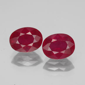 Achetez naturel ct rouge rubis gems, coupe ovale, en provenance madagascar chez gemselect. en stock, livraison internationale!