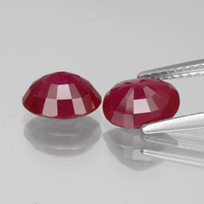 Achetez naturel ct rouge rubis gems, coupe ovale, en provenance madagascar chez gemselect. en stock, livraison internationale!