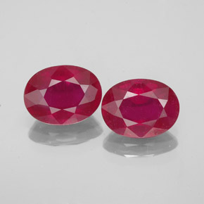 Achetez naturel ct rouge rubis gems, coupe ovale, en provenance madagascar chez gemselect. en stock, livraison internationale!