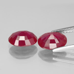 Achetez naturel ct rouge rubis gems, coupe ovale, en provenance madagascar chez gemselect. en stock, livraison internationale!