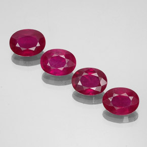 Achetez naturel ct rouge rubis gems, coupe ovale, en provenance madagascar chez gemselect. en stock, livraison internationale!