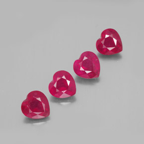 Achetez naturel ct rouge rubis gems, forme de coeur, en provenance madagascar chez gemselect. en stock, livraison internationale!