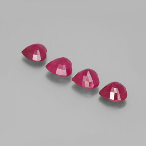 Achetez naturel ct rouge rubis gems, forme de coeur, en provenance madagascar chez gemselect. en stock, livraison internationale!