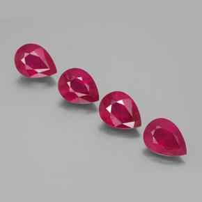 Achetez naturel ct rouge rubis gems, en forme de poire, en provenance madagascar chez gemselect. en stock, livraison internationale!
