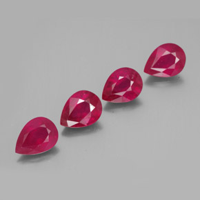 Achetez naturel ct rouge rubis gems, en forme de poire, en provenance madagascar chez gemselect. en stock, livraison internationale!