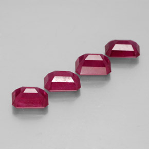 Achetez naturel ct rouge rubis gems, taille émeraude, en provenance madagascar chez gemselect. en stock, livraison internationale!
