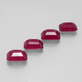 Achetez naturel ct rouge rubis gems, taille émeraude, en provenance madagascar chez gemselect. en stock, livraison internationale!