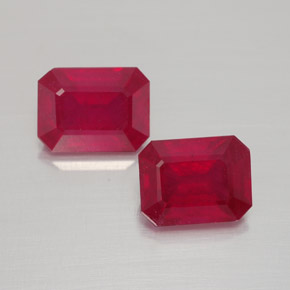 Achetez naturel ct rouge rubis gems, taille émeraude, en provenance madagascar chez gemselect. en stock, livraison internationale!