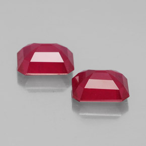 Achetez naturel ct rouge rubis gems, taille émeraude, en provenance madagascar chez gemselect. en stock, livraison internationale!