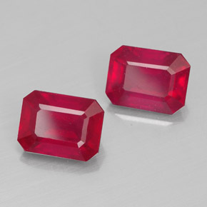 Achetez naturel ct rouge rubis gems, taille émeraude, en provenance madagascar chez gemselect. en stock, livraison internationale!