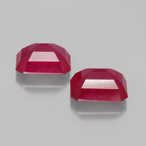 Achetez naturel ct rouge rubis gems, taille émeraude, en provenance madagascar chez gemselect. en stock, livraison internationale!