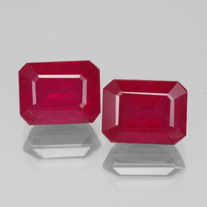 Achetez naturel ct rouge rubis gems, taille émeraude, en provenance madagascar chez gemselect. en stock, livraison internationale!
