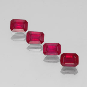 Achetez naturel ct rouge rubis gems, taille émeraude, en provenance madagascar chez gemselect. en stock, livraison internationale!