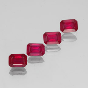 Achetez naturel ct rouge rubis gems, taille émeraude, en provenance madagascar chez gemselect. en stock, livraison internationale!