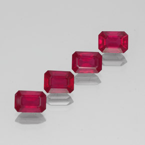 Achetez naturel ct rouge rubis gems, taille émeraude, en provenance madagascar chez gemselect. en stock, livraison internationale!