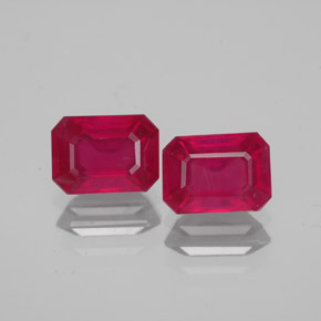Achetez naturel ct rouge rubis gems, taille émeraude, en provenance madagascar chez gemselect. en stock, livraison internationale!