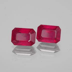 Achetez naturel ct rouge rubis gems, taille émeraude, en provenance madagascar chez gemselect. en stock, livraison internationale!