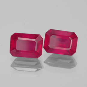 Achetez naturel ct rouge rubis gems, taille émeraude, en provenance madagascar chez gemselect. en stock, livraison internationale!