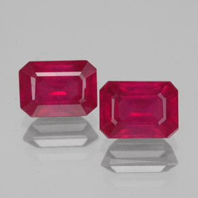Achetez naturel ct rouge rubis gems, taille émeraude, en provenance madagascar chez gemselect. en stock, livraison internationale!
