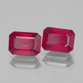 Achetez naturel ct rouge rubis gems, taille émeraude, en provenance madagascar chez gemselect. en stock, livraison internationale!