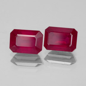 Achetez naturel ct rouge rubis gems, taille émeraude, en provenance madagascar chez gemselect. en stock, livraison internationale!