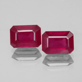 Achetez naturel ct rouge rubis gems, taille émeraude, en provenance madagascar chez gemselect. en stock, livraison internationale!