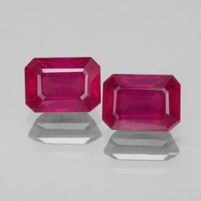 Achetez naturel ct rouge rubis gems, taille émeraude, en provenance madagascar chez gemselect. en stock, livraison internationale!