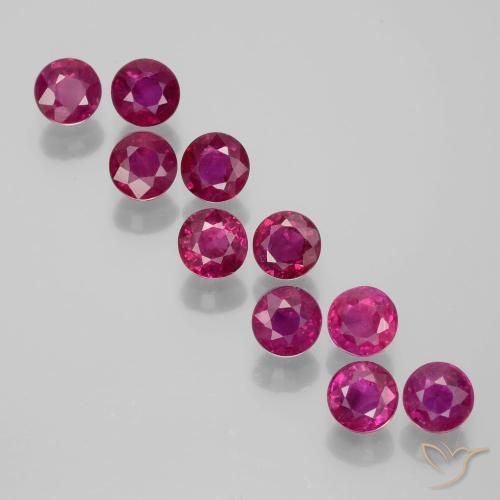 2.18ctw Naturel Violet foncé Rubis, Tour, VS-SI