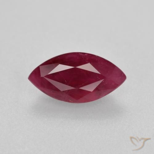 0.98ct Naturel Rouge foncé Rubis, Marquise, VS-SI