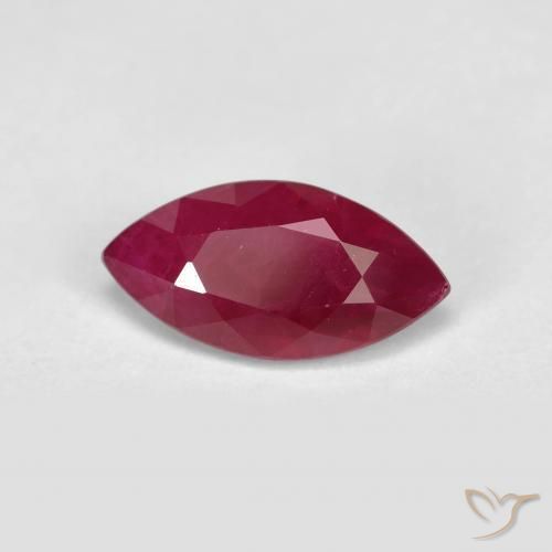 Rubis Vin rouge profond naturelle Marquise, 1.84 ct, VS-SI