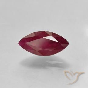 Rubis Rouge foncé naturelle Marquise, 1.47 ct, VS-SI