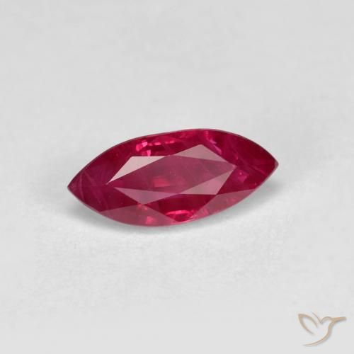 Rubis Rouge moyen naturelle Marquise, 1.14 ct, VS-SI