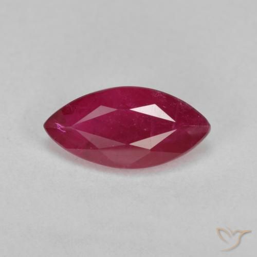 1.61ct Naturel Rouge foncé Rubis, Marquise, VS-SI