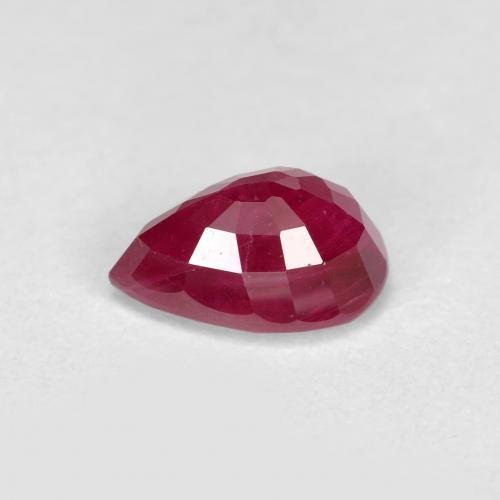 Rubis Rouge sang naturelle En forme de poire, 1.02 ct, VS-SI