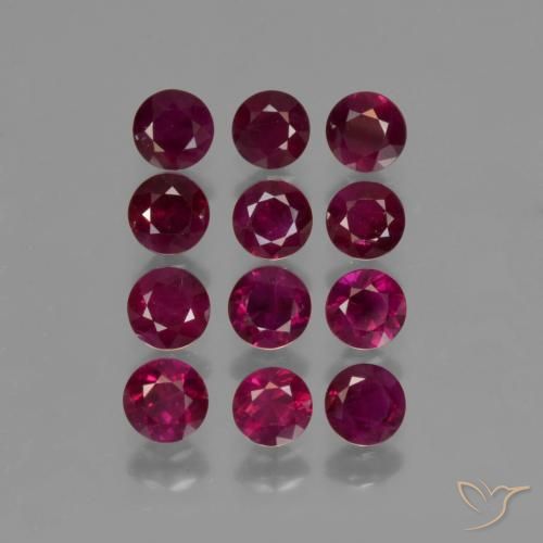 2.64ctw Naturel Rouge cramoisi profond Rubis, Tour, VS-SI